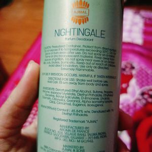 NEW Ajmal Nightingale Deodorant Citrus Fragrance