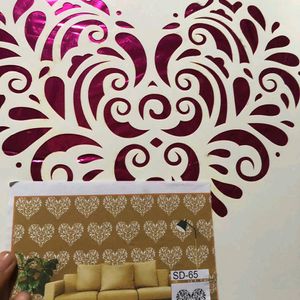 Heart 😍wall. Stencil Design