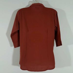 Rust Color Formal Shirt For Women's