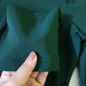 Green Formal Pant For Women