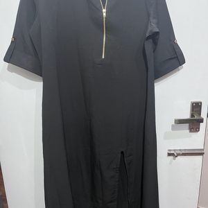 Black Kurtha With Gorgeous Slit