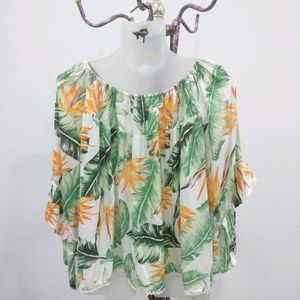 Leafy Printed Top