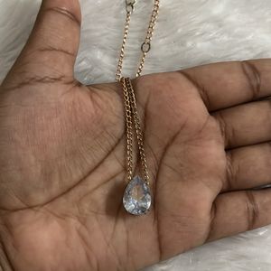 Drop Diamond Rose Gold Neckchain