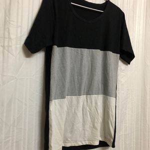 Black Cotton Short Sleeve T Shirt