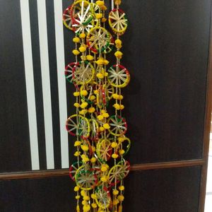 Diwali Offer🕯️Set of 10 Gota Chakri Pompom Latkan