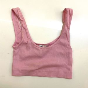 PINK CROP SINGLET