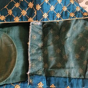 Peacock Blue Saree