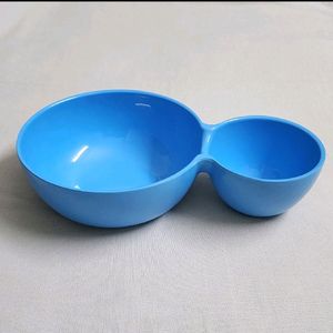 New Blue Double Chip N Dip Bowls