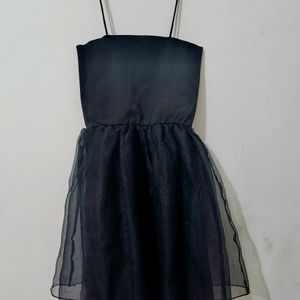 Black Shimmer Party Wear Dress