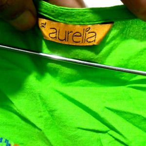 Aurelia Neon Green Kurta Xl