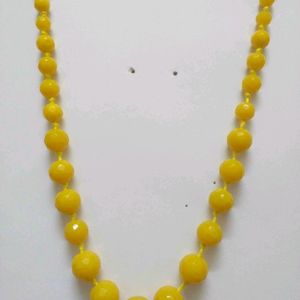 Yellow Pearl Necklace