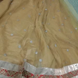 Cotton Zari With Sarara  Full Suit