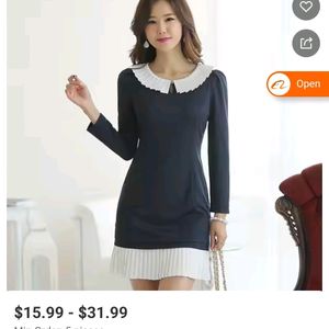 Elegant Women Retro Pencil Dress Office Uniform