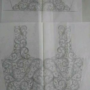 zardozi designe blouse tracing .