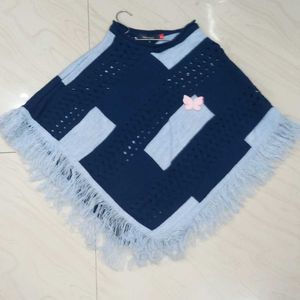 2 Woolen Ponchos For 8 To 10 Year Girl