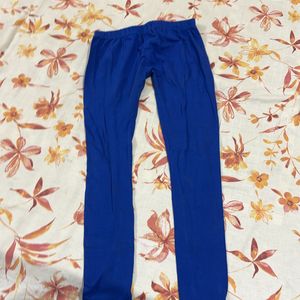 Blue Ankle Length Legging