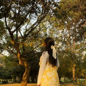 Ruffled Maxi Dress Yellow