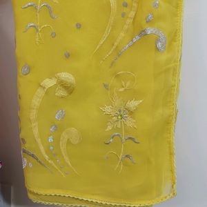 Yellow  Colour Embroidery