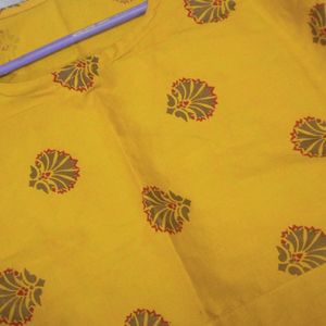 Beautiful Yellow Anarkali Top 😍💛🔥