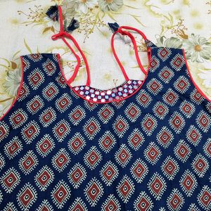 Sleeveless Stylish Cotton Kurti