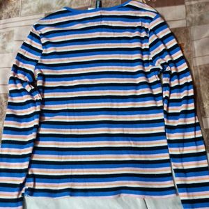 H&M Full Sleeve Stripped Tshirt