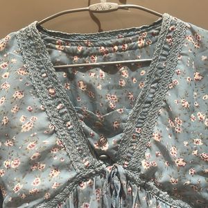 Floral Blue Women’s Top