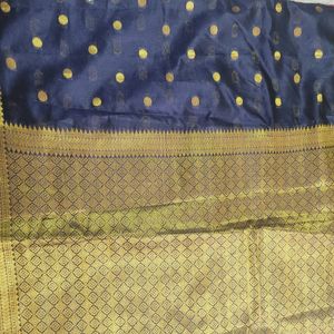 Brand New Chanderi Silk Saree With Blowse Piece