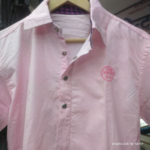 Pink Collor Half Sleeves Kurta