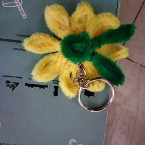 Handmade Sunflower Keychain