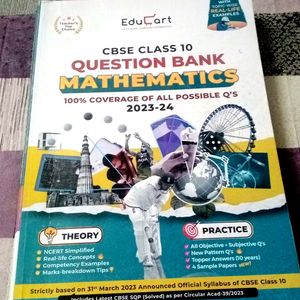 Class 10 Educart Question Bank 2023-24 Mathematics