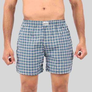 Blue Check Boxers