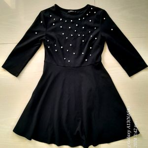 SHEIN Black Pearl Dress