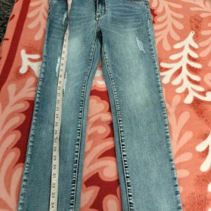 Blue Denim Jeans - Waist 26-28