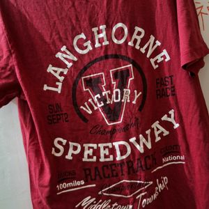 Victory Red [S] Size Cotton T-shirt