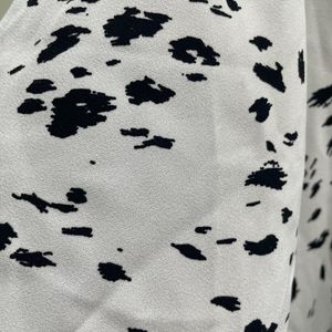 XXL Size Pantaloon Off White Printed Dress | women’s Dress