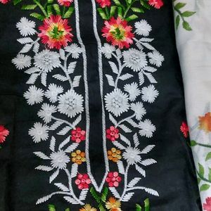 Soft Cotton Embroidery Suit