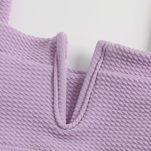 Purple Beach Wear With Cover-up - Set Of 3