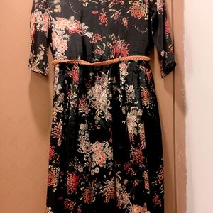 Black Floral Dress