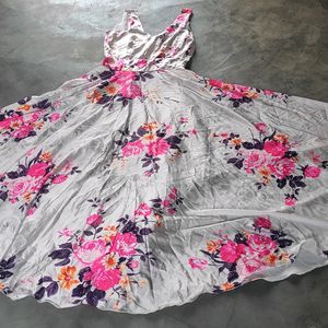 Full Umbrella Floral Gown