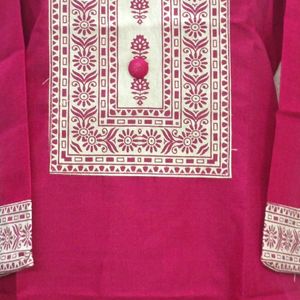 Kurti khadi 1 piece Rose design latest fancy/weste