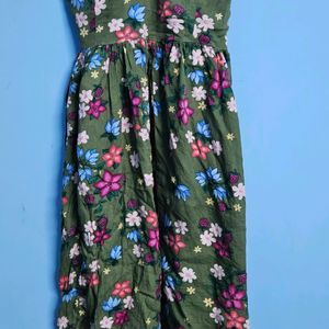 Flower Print Cotton Dress