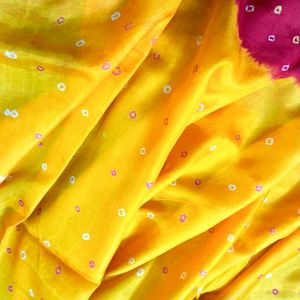 100% Pure Silk Beautiful Bandhani