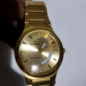 Imported SONA Golden Watch For Men