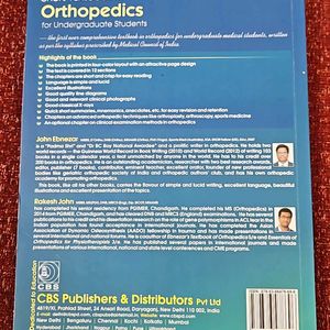 Textbook Of Orthopaedics For UG