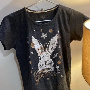 Girls Bunny Printed T-shirt