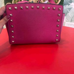 Michael kors selma studded crossbody bag