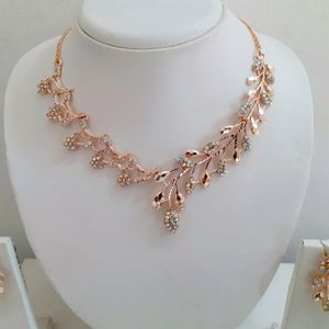 New Latest Trend 1gram Gold Plated Necklace Set