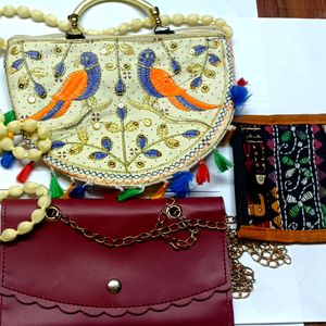 Buy Combo Of Three Beautiful Bags