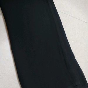 Plain Black Georgette Dupatta