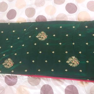 Heavy Banarasi Silk Saree With Blouse Piece